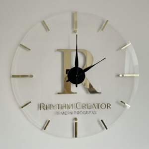 Personalized Logo Wall Clock for Offices & Commercial Spaces obryal